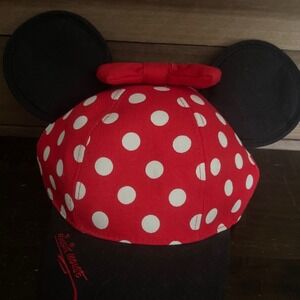 Disney Minnie Mouse Ears Hat Polka Dot Bow Walt Disney World Kids